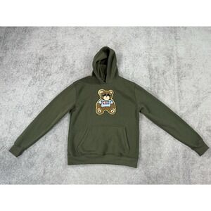 Southpole Hoodie Mens Large Green Teddy Bear Hip Hop Street Designer Logo Y2k